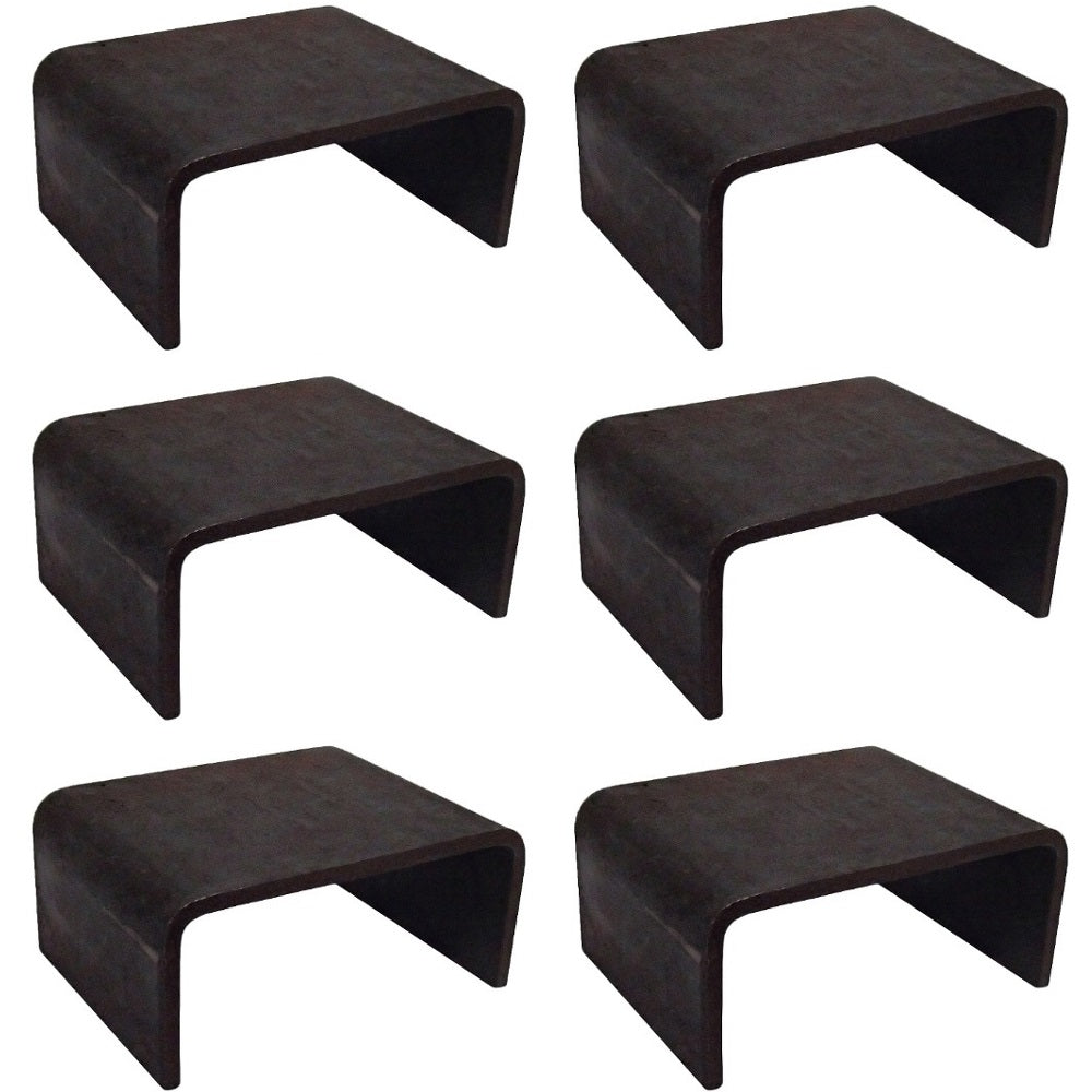 (6) Steel Weldable Stake Pocket Brackets For Tow-Trucks Flatbeds Vans Caravans