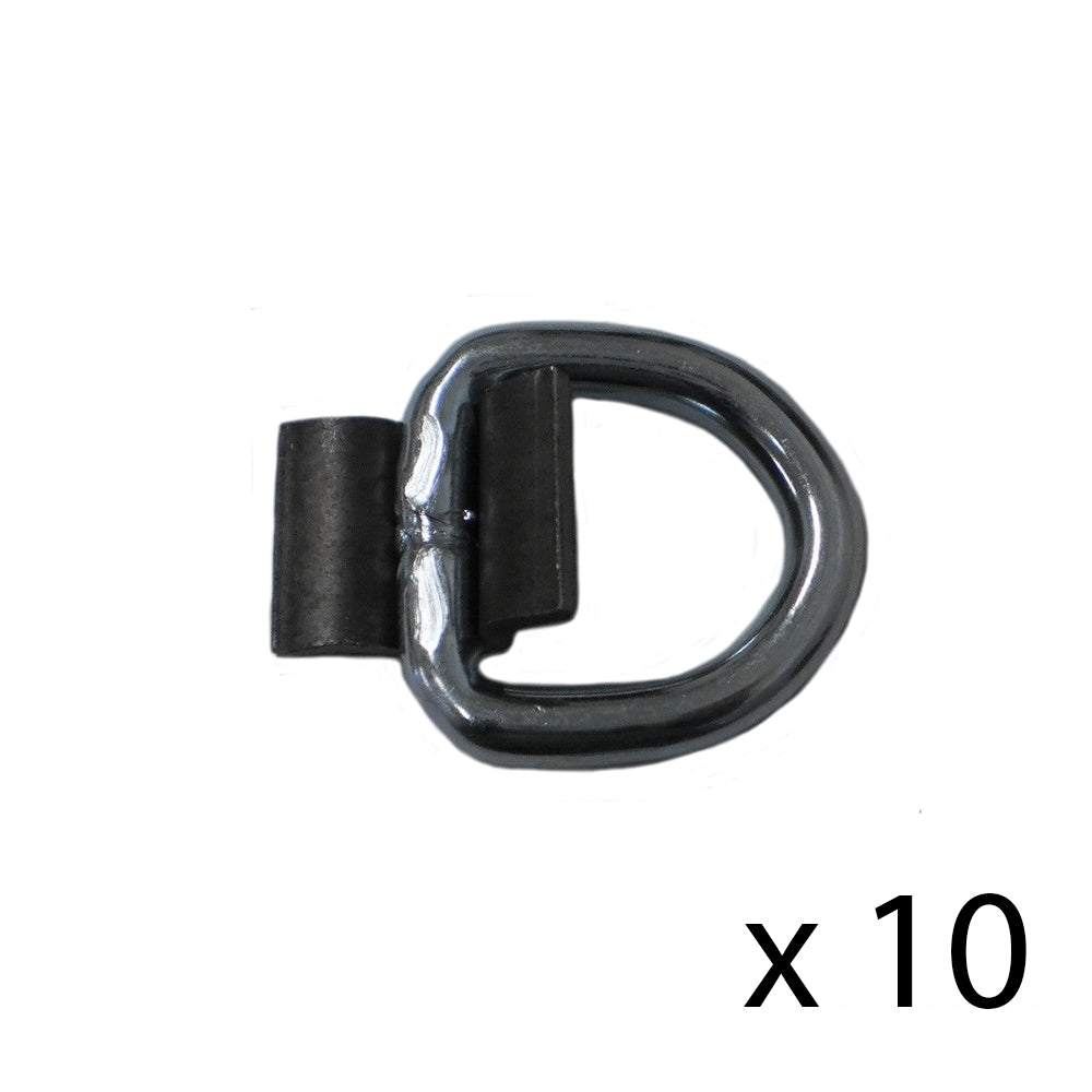 Qty 10: 3/8" Weld On D-Ring Fits Universal Products Replaces 10WR15