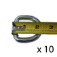 Qty 10: 3/8" Weld On D-Ring Fits Universal Products Replaces 10WR15