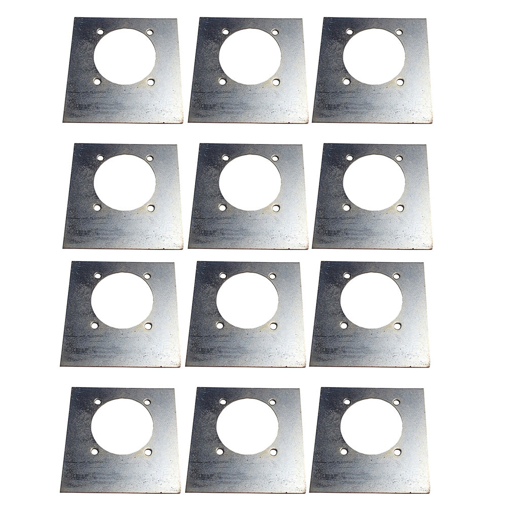 Set of Twelve 949871 Heavy Duty Backing Plates Mounting Plates for Trailers