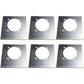 6-Pack Heavy-Duty Recessed Mounting Backplate 5-5/8" x 5-1/4" for D-Ring Anchors