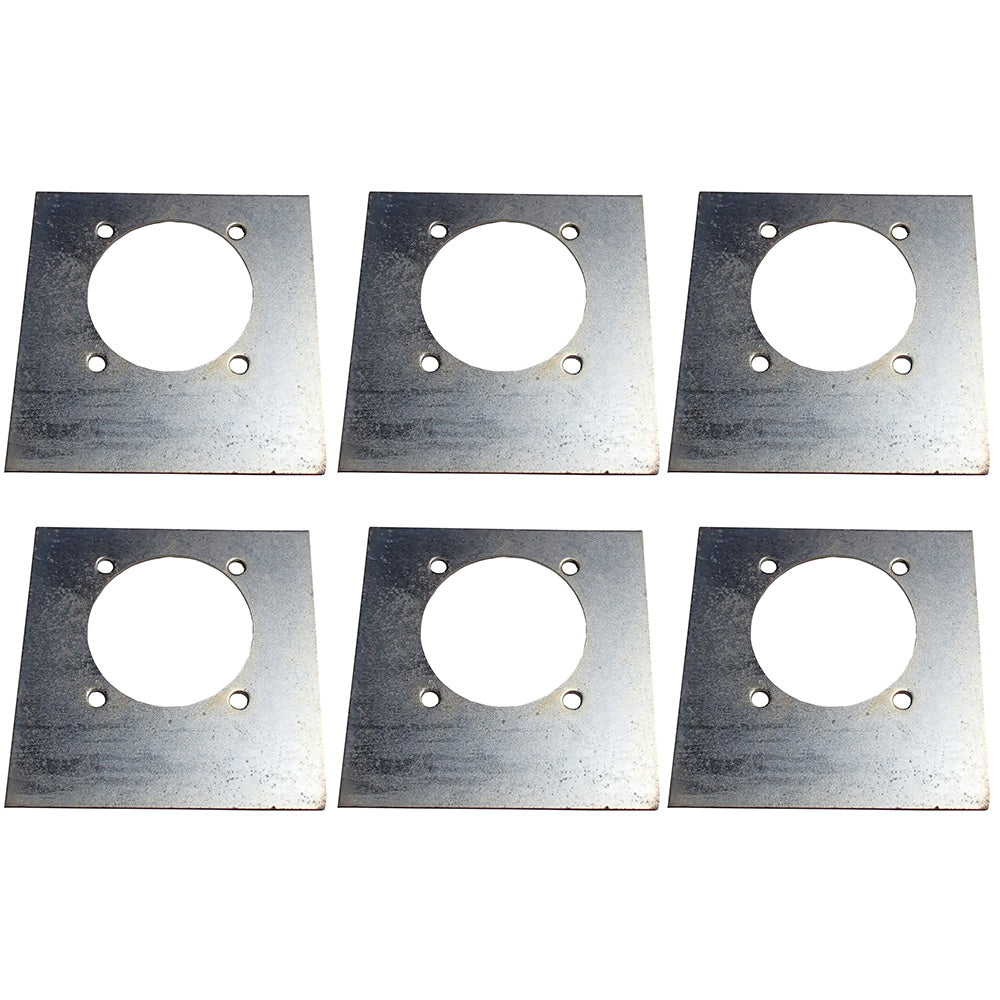 Set of Six 949868 Heavy Duty Backing Plates Mounting Plates for Trailer D Ring