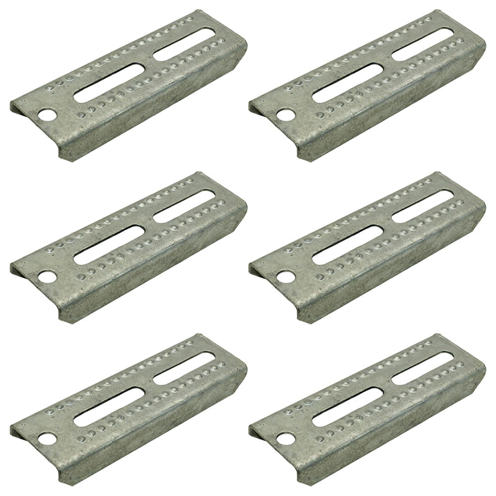 Qty. 6: 8" Upright Bunk Board Brackets Fits Universal Products