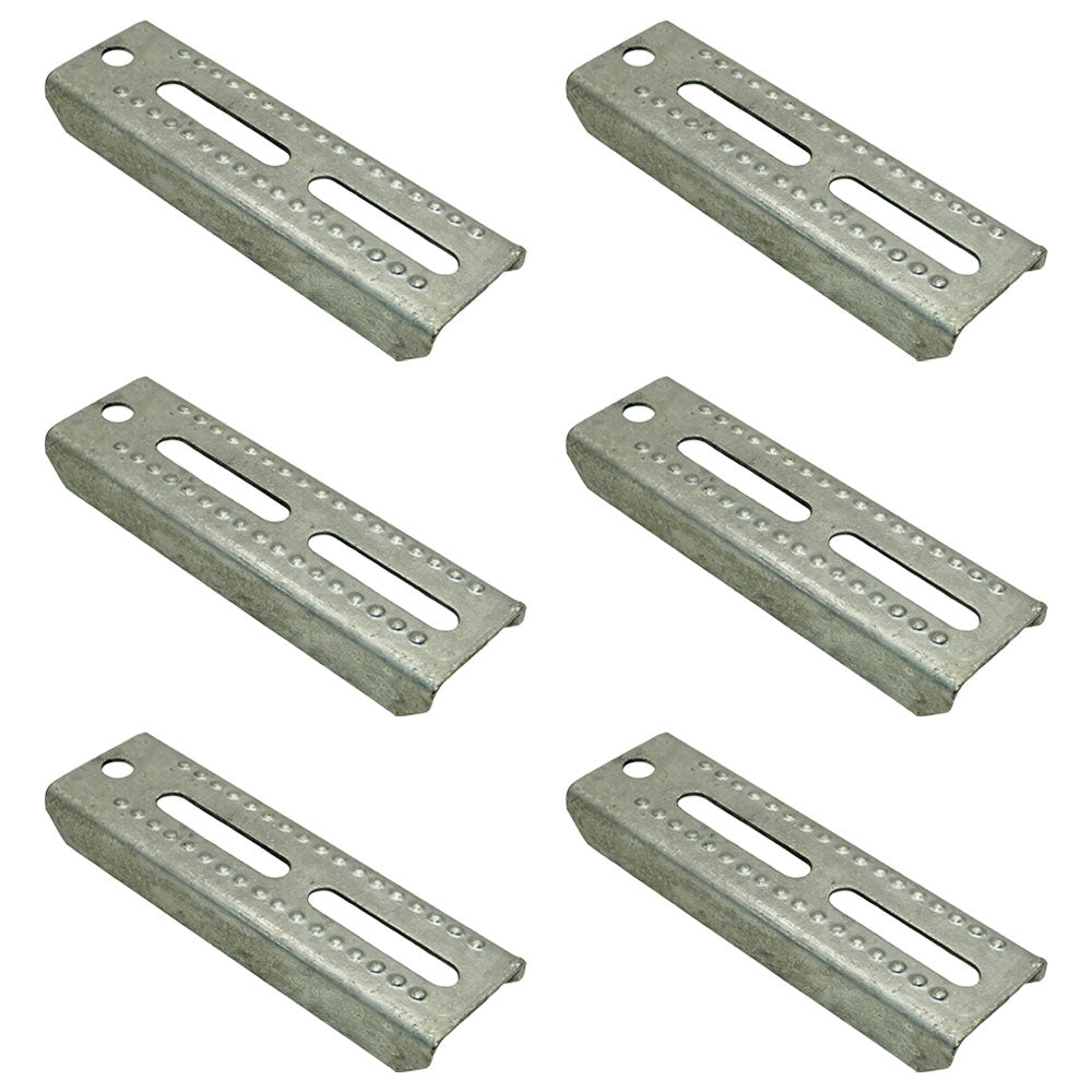 Qty. 6: 8" Upright Bunk Board Brackets Fits Universal Products
