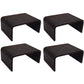 (Pack of 4) 2x4 Steel Weld-On Stake Pocket Brackets fit eTrailer HW03-080 Trucks
