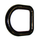1/2" Bolt On Weld On Black Painted Forged D Ring