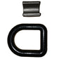 One (1) Black Weld On 1" Forged D Ring Tow Truck Trailer Chain Rope Tie Down