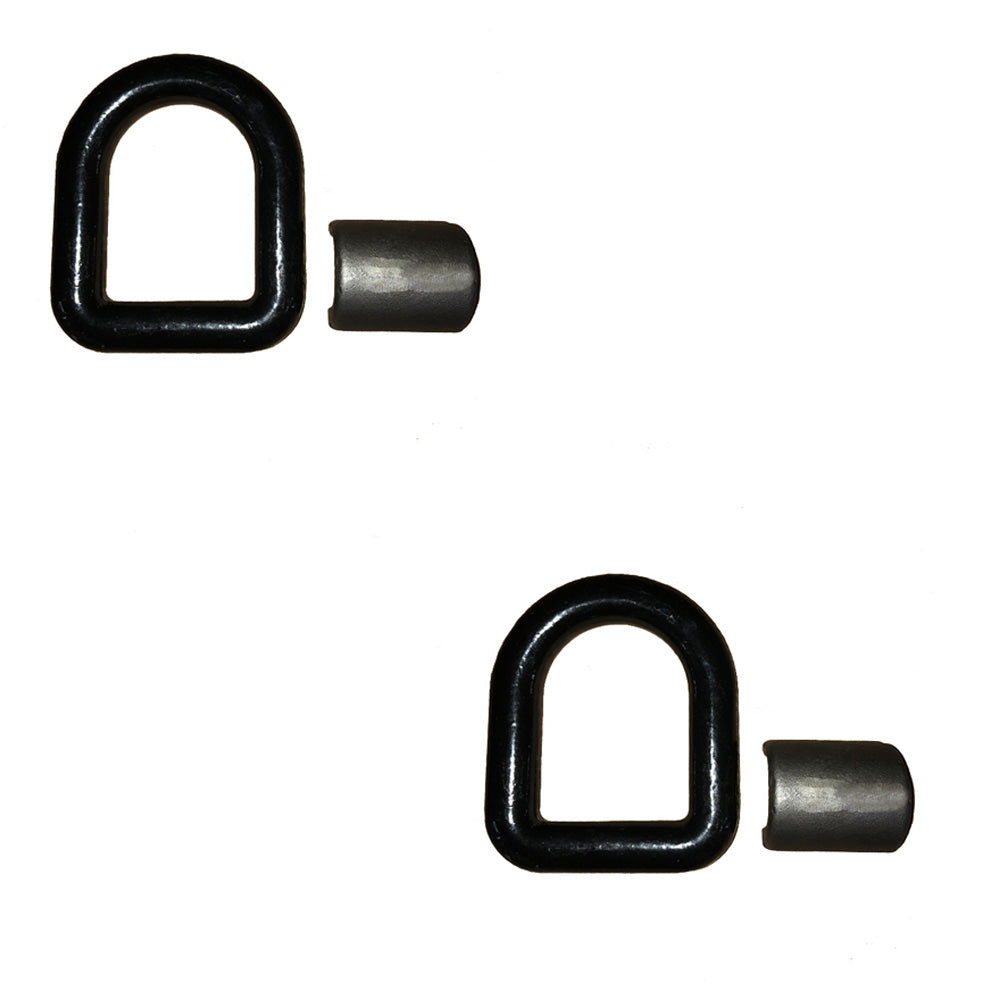 Qty 2: 1" Weld-On D-Ring (Black)
 Fits Universal Replaces Tlu28-0017