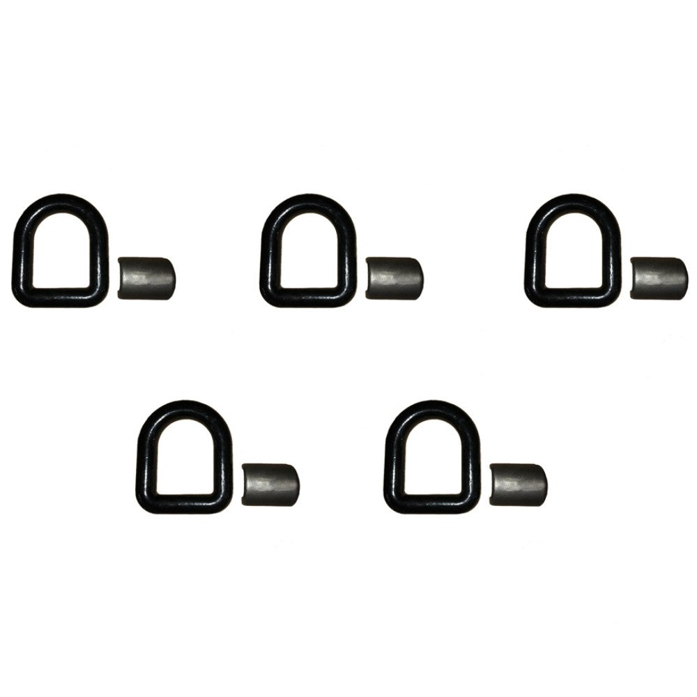 Tlu28-0017 Five 1" Bolt-on D-Ring (Black) Fits Universal