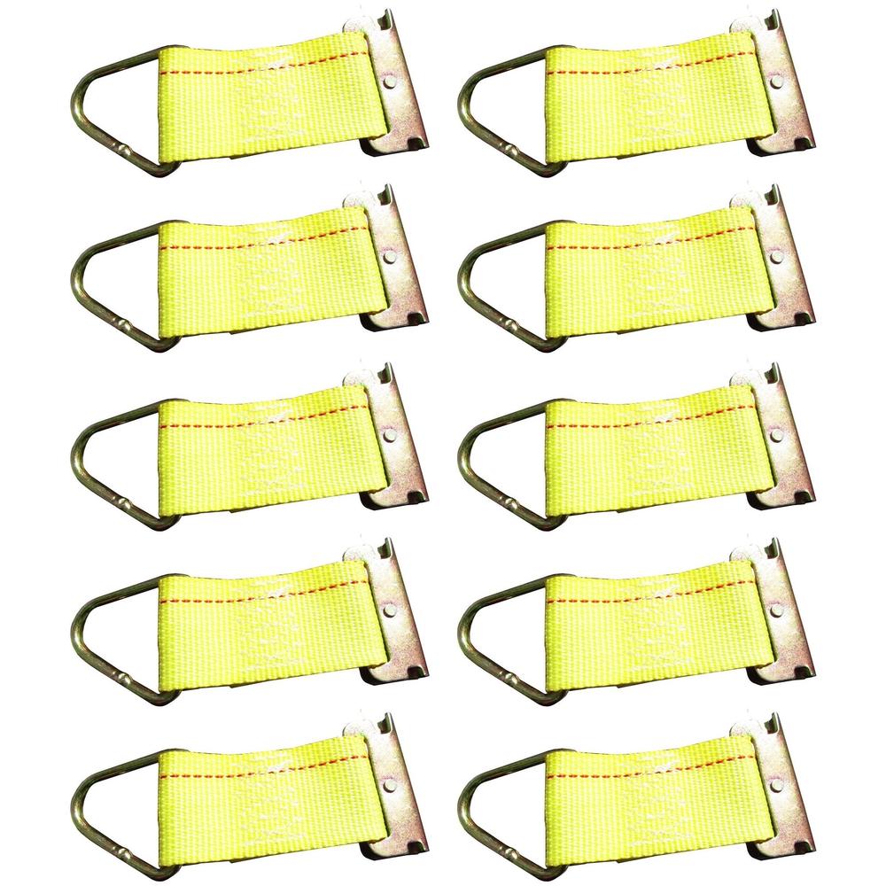 10pk Track Rope Tie-Offs, Removable Cargo Tie-Down Tieoffs