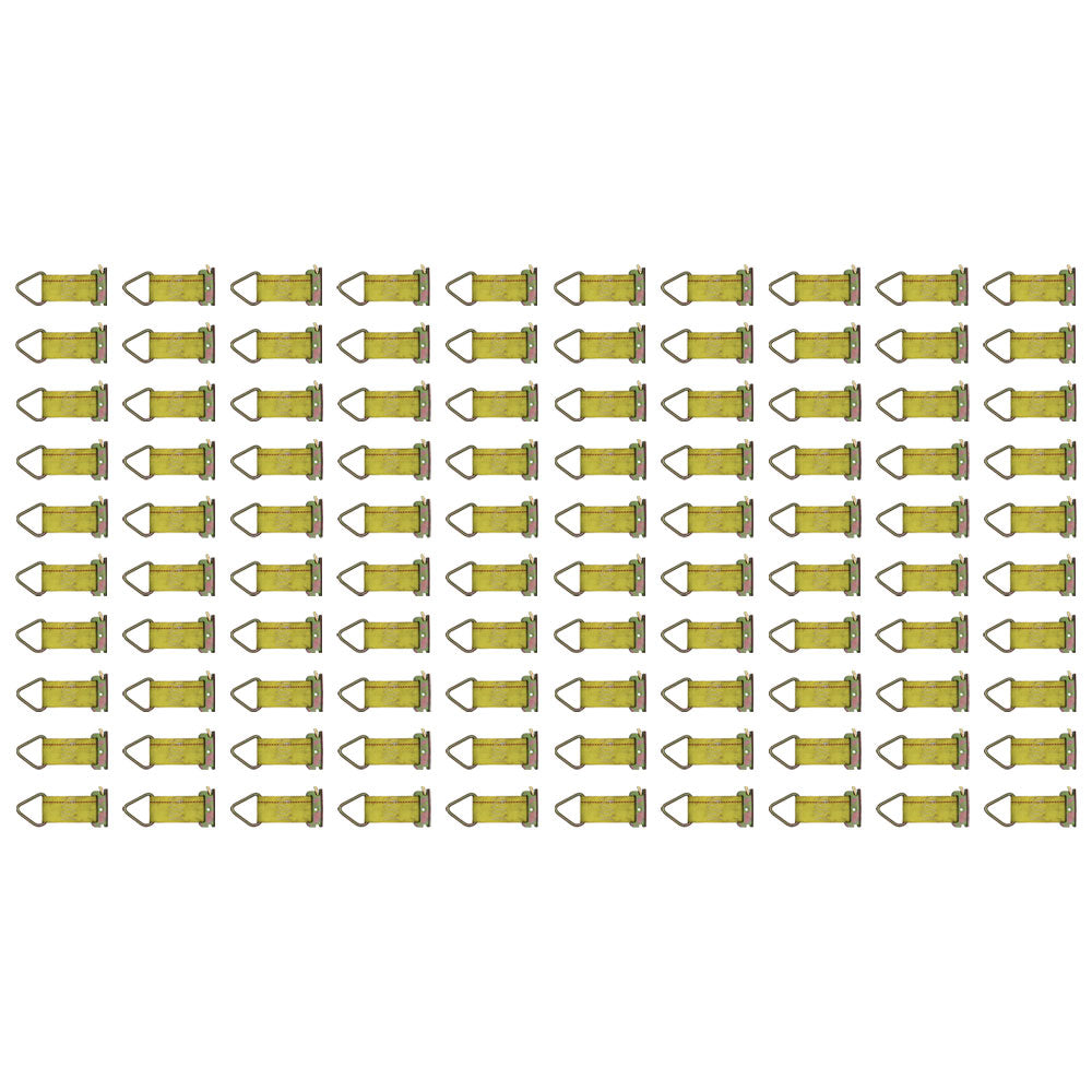 100 pk E Track Fitting Rope Tie Off Enclosed Trailer Cargo Tie Down Strap