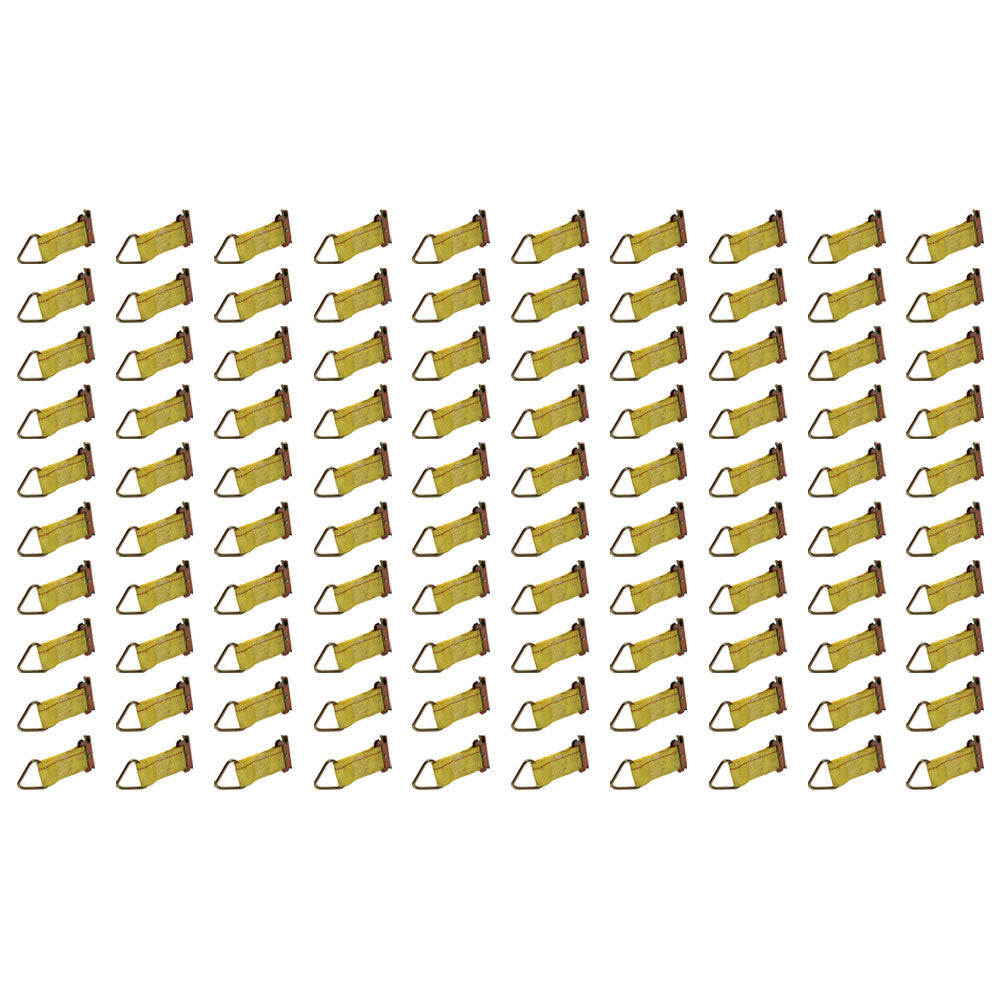 100 pk E Track Fitting Rope Tie Off Enclosed Trailer Cargo Tie Down Strap