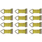 12 pk Trailer E Track Tie Down Strap Enclosed Trailer Cargo Fitting Rope Tie Off