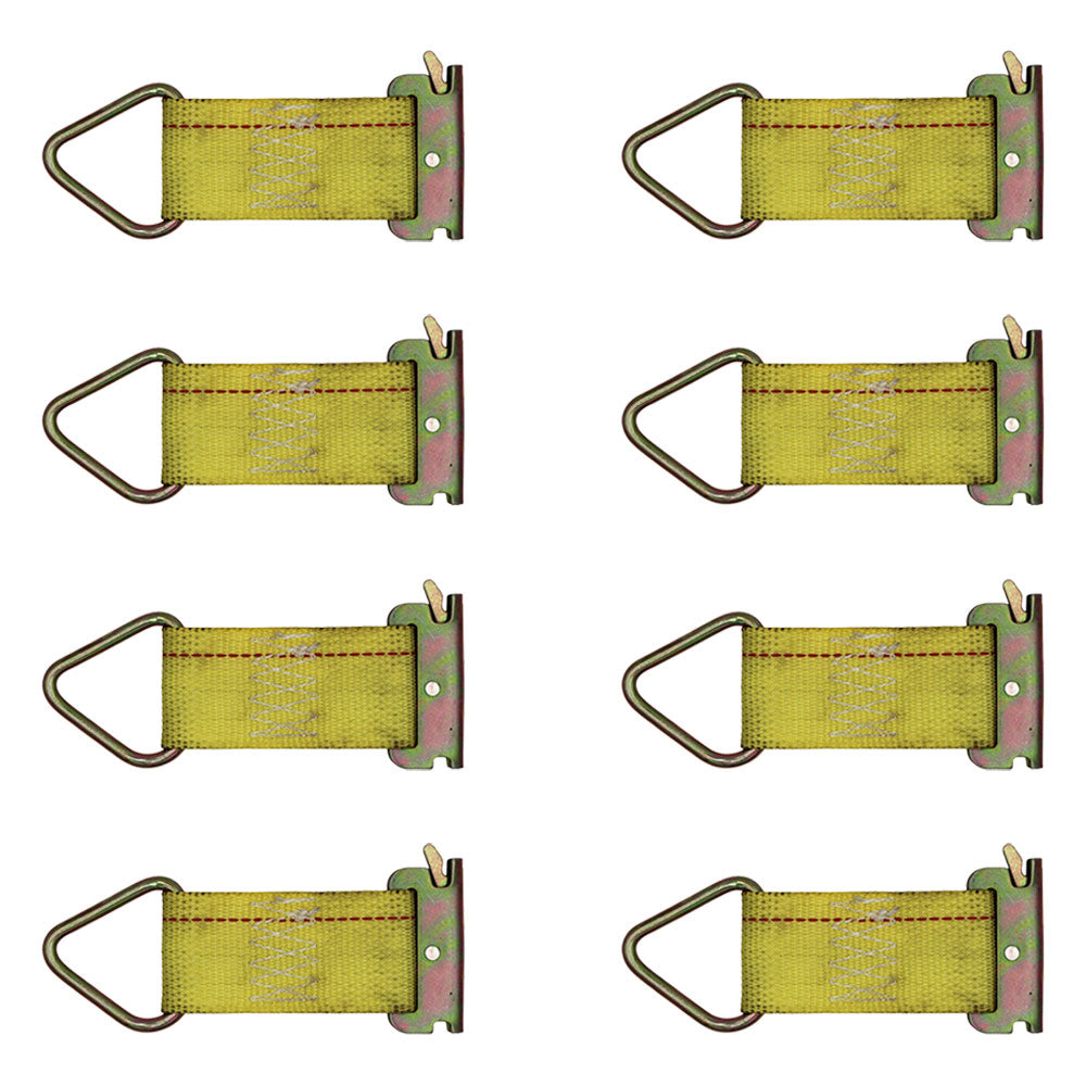 8 pk Trailer Tie Off E Track Fitting Rope Enclosed Trailer Cargo Tie Down Strap