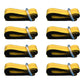 Qty 8: Heavy Duty Lasso/Wheel Lift Straps  (Yellow)  Fits Universal Products