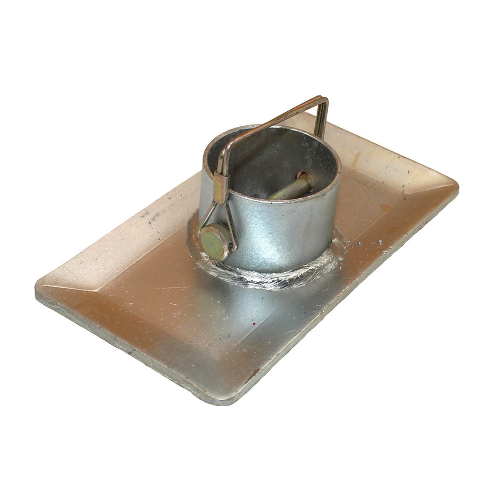 Trailer Jack Foot Plate w/ Lock Pin Fits Universal Products Replaces 26029