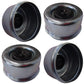 Qty 4: Grease Cap with Rubber Plug Fits Dexter 5,000 - 7,000 lb Axles