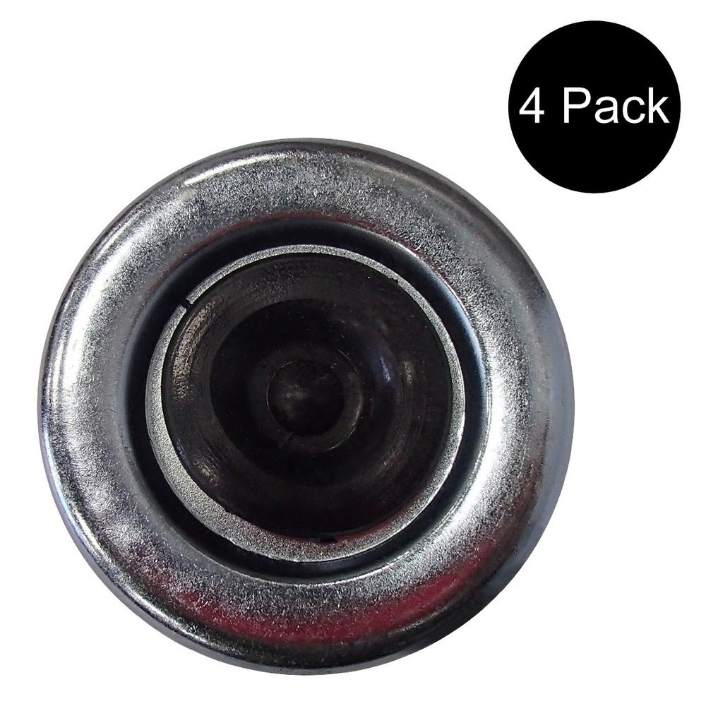 Qty 4: Grease Cap with Rubber Plug Fits Dexter 5,000 - 7,000 lb Axles