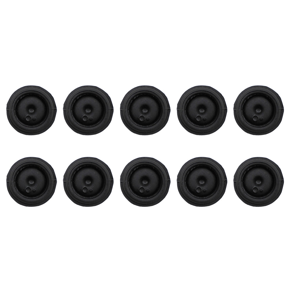 (10) New Replacement Black Rubber Grease Plug Hub Dust Caps TLU31-0009