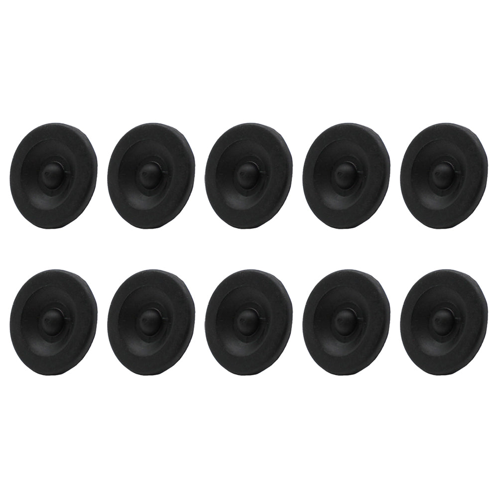 (10) New Replacement Black Rubber Grease Plug Hub Dust Caps TLU31-0009