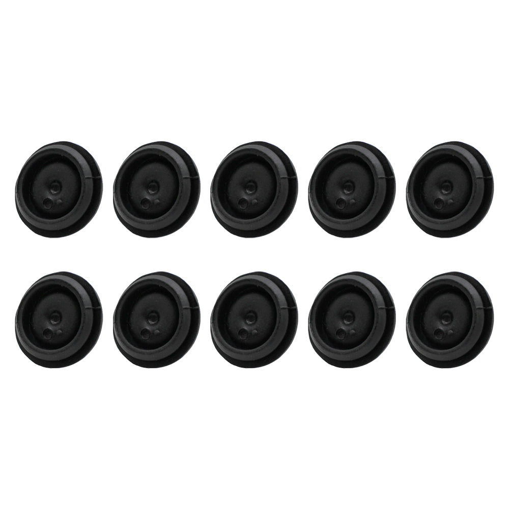 (10) New Replacement Black Rubber Grease Plug Hub Dust Caps TLU31-0009
