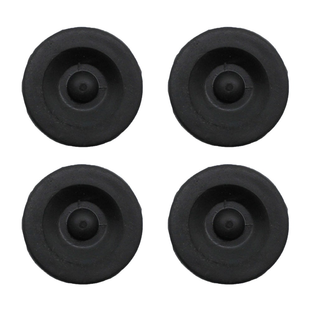 (4) BLACK RUBBER GREASE PLUG Hub Dust Caps for Eng Trailer Camper Axle