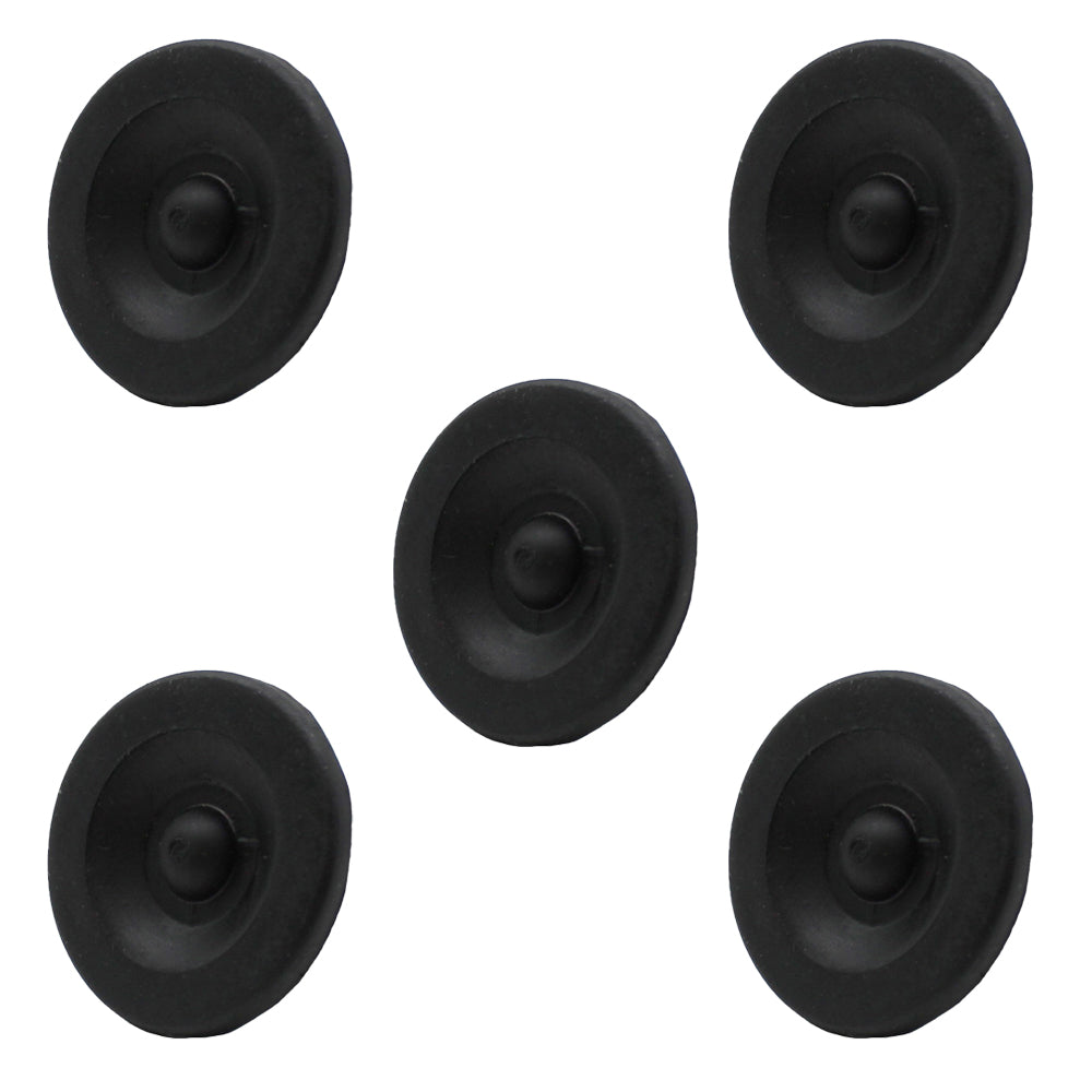 (5) New Black Rubber Grease Plug Hub Dust Caps Fits AL-KO Trailer Camper RV Axle