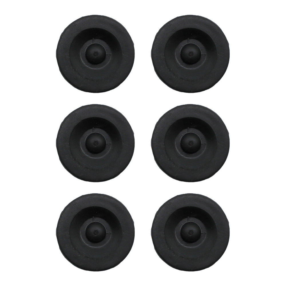 (6) New Black Rubber Grease Plug Hub Dust Caps for AL-KO Trailer Camper RV Axle