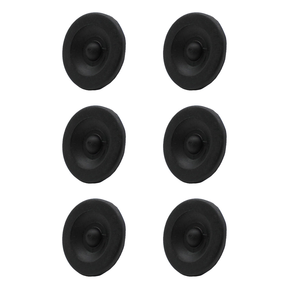 (6) New Black Rubber Grease Plug Hub Dust Caps for AL-KO Trailer Camper RV Axle