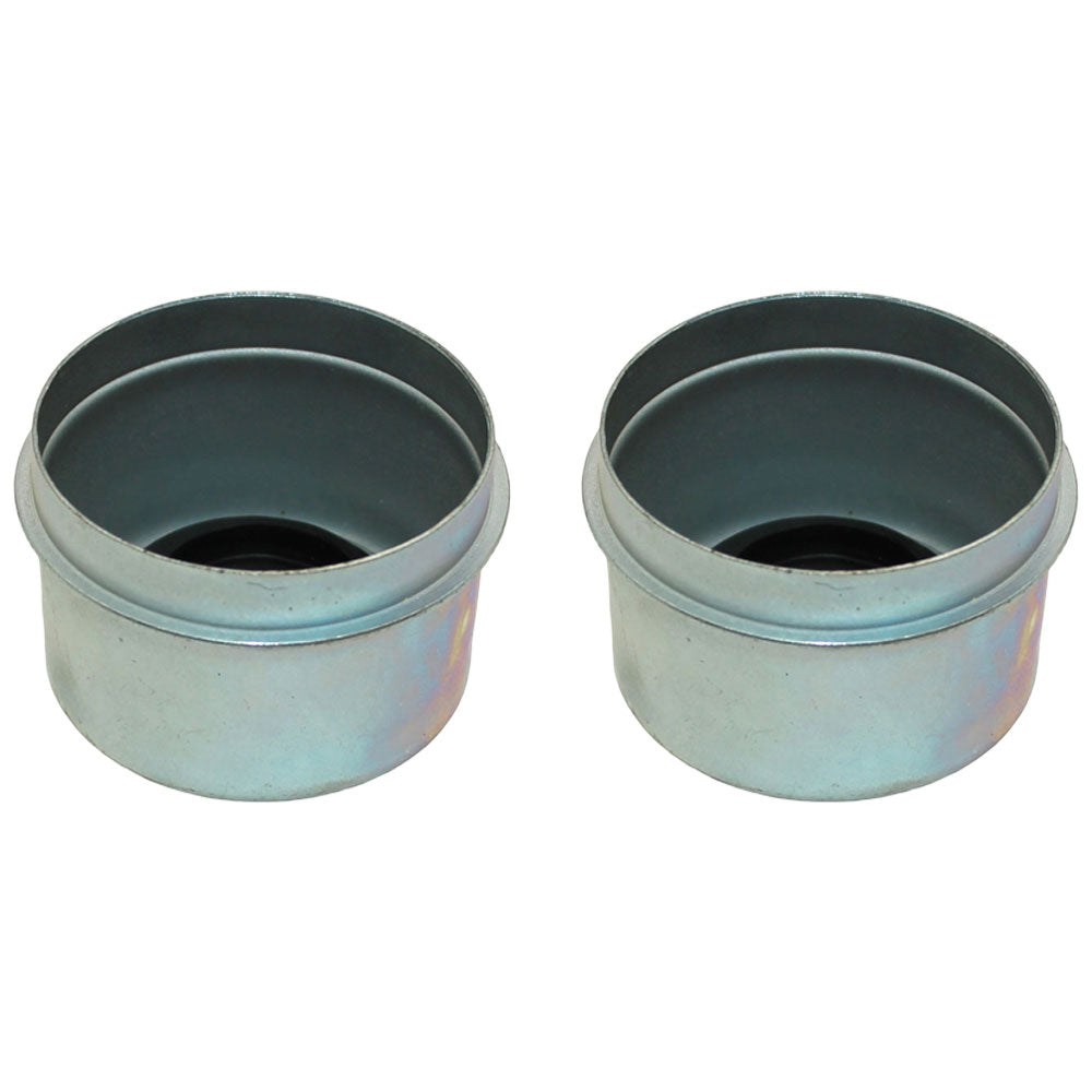 (2) Dust Cap Cup Grease Cover & Plug Fits RV Camper Utility 1.98" inches