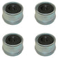 (4) 1.98" EZ Lube Grease Trailer Hub Cover Dust Cap w Rubber Plug 21-41-1