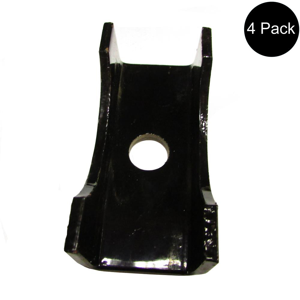 (4) Trailer Axle Spring Perches/Seats for 2-3/8" 3500# Round Axle Tube Mount Pad