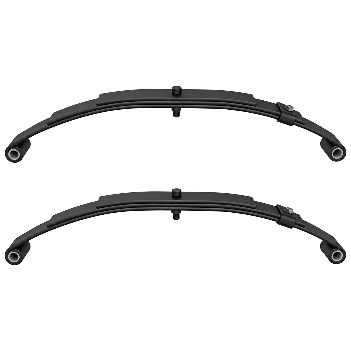 2 Pack Double Eye Trailer Leaf Springs 3 Leaf 20-3/8" Length 1,000 Lb Capacity