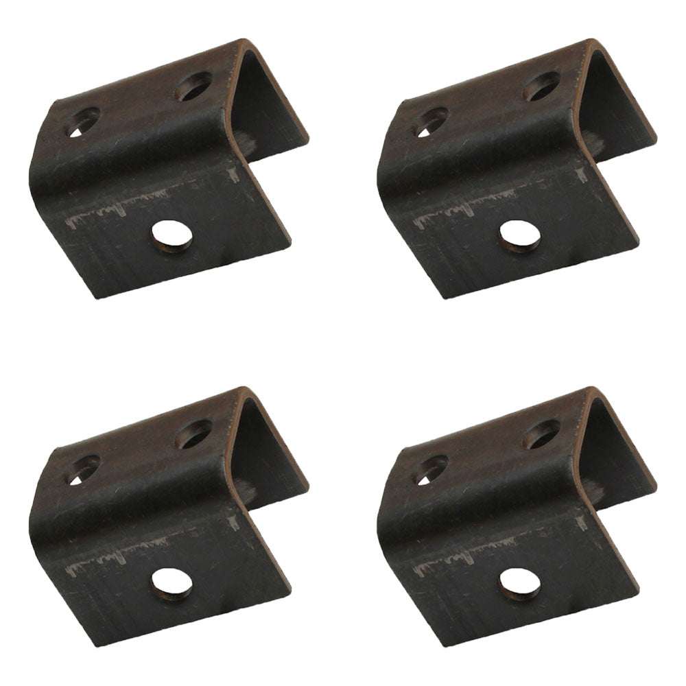 Four Front/Rear Hangers for Double-Eye Springs 2-3/8" x 3" x 1-7/8" x 9/16"