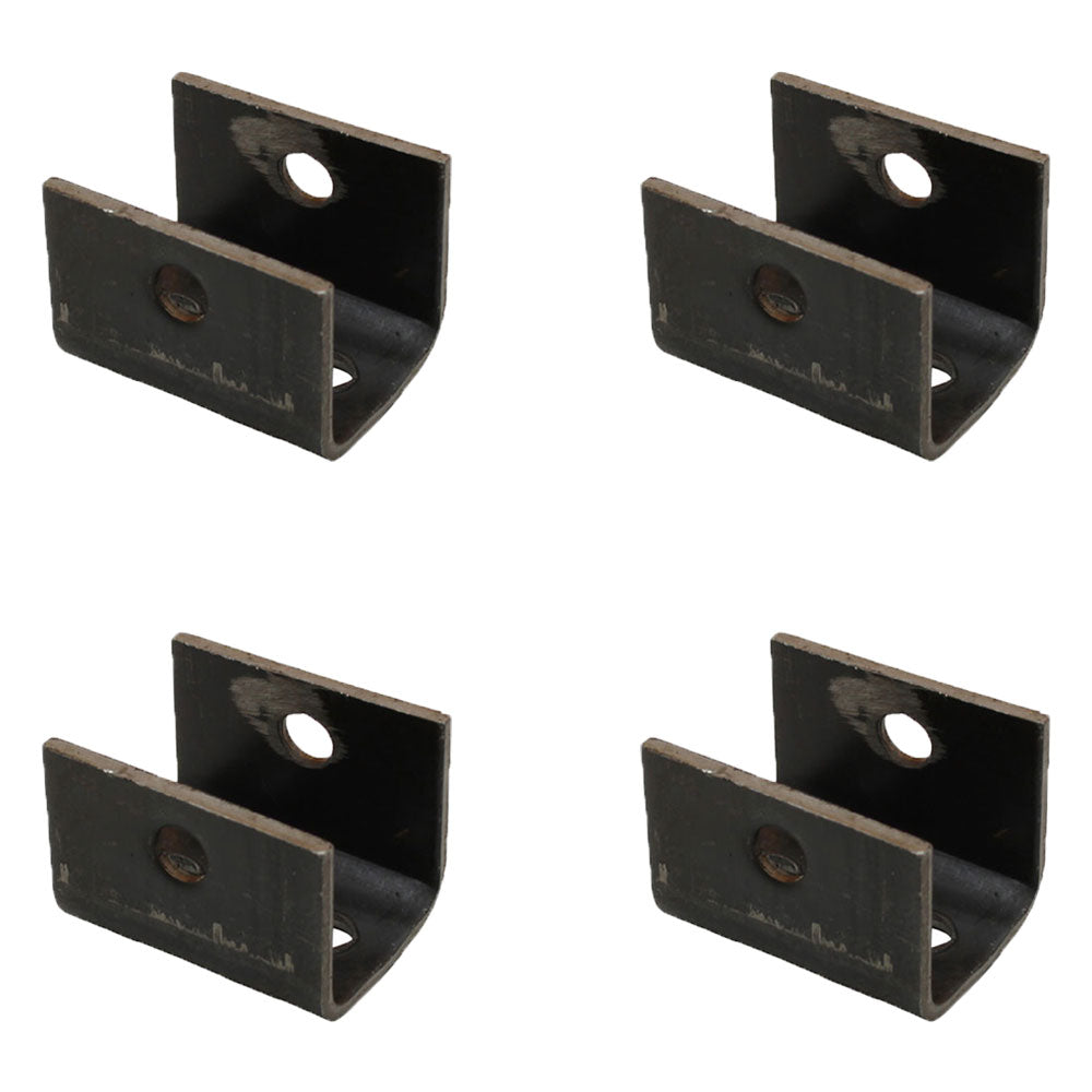 Four Front/Rear Hangers for Double-Eye Springs 2-3/8" x 3" x 1-7/8" x 9/16"