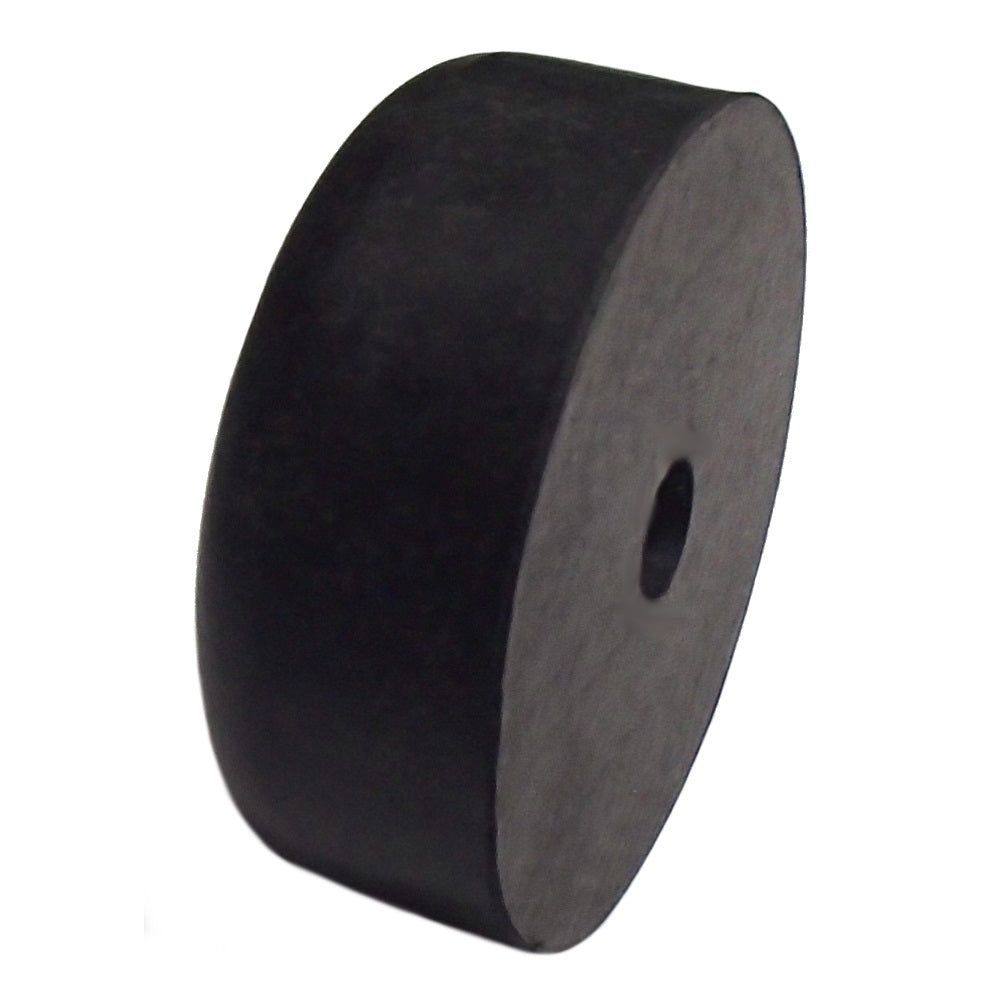 (1) Black Rubber Bumper for Cargo Trailer Rear Ramp Door Stop 2.5" Round 1" Tall