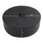 (1) Black Rubber Bumper for Cargo Trailer Rear Ramp Door Stop 2.5" Round 1" Tall