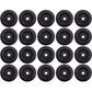 (20)- 2.5" Black Rubber Bumper w/ 7/16" Hole for Racing Trailer Door Ramp Guard
