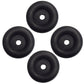 Four (4) 2.5" Black Rubber Bumper Replacement for Camper Trailer Door Stop