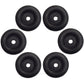 OTK20-0275 (6) Cargo Truck Trailer Ramp Door Stop 2.5" Round Black Rubber Bumper