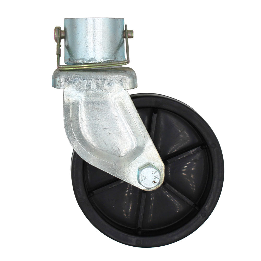 6" Swirl Jack Caster Wheel With Pin for Trailer Boat Hitch Replacement Removable