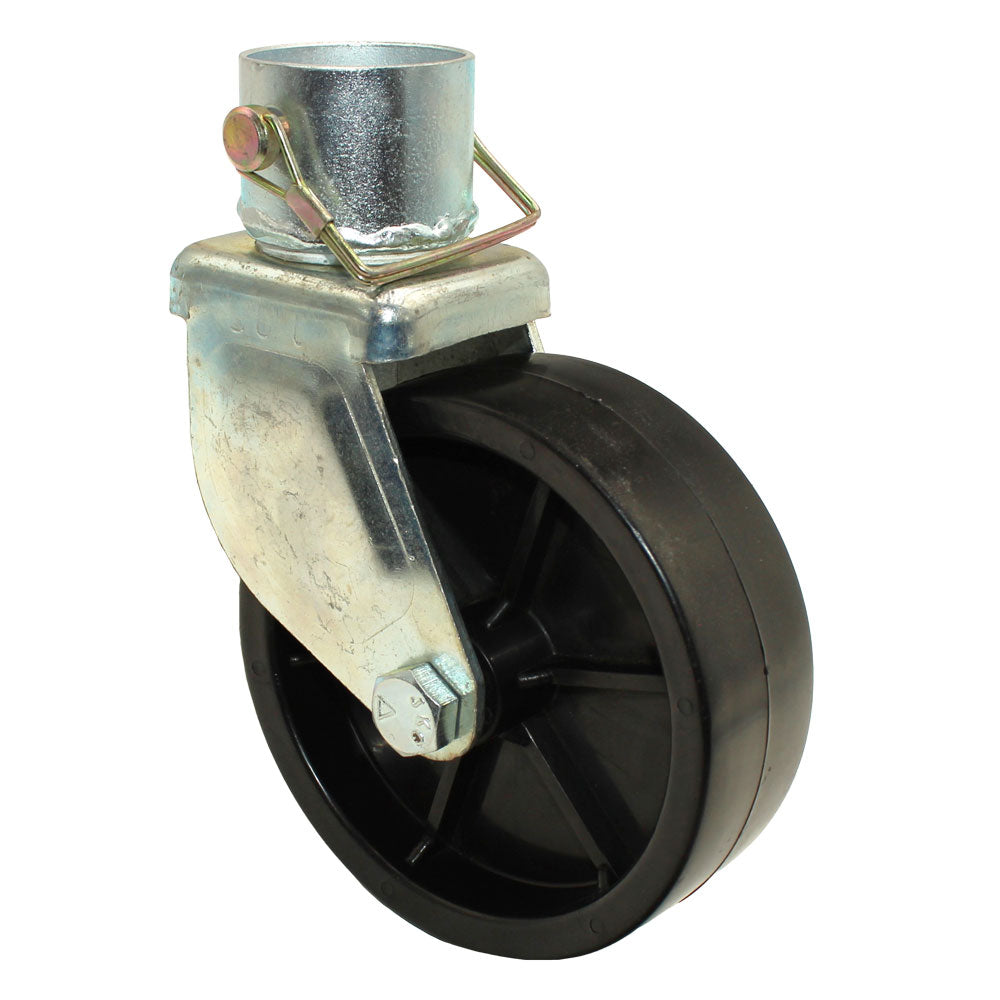 1200lbs 6" Trailer Swivel Jack Caster Wheel w/ Safety Pin Boat Hitch Replacement