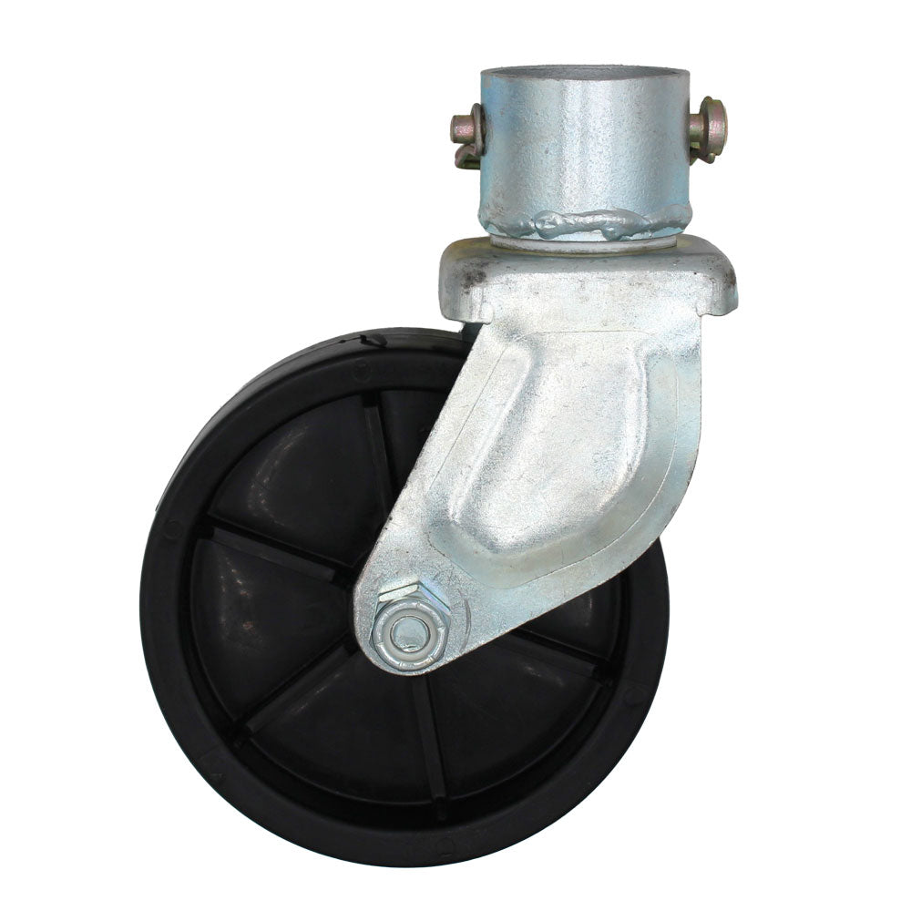 New 6" Trailer Swirl Jack Caster Wheel With Lock Pin 26024
