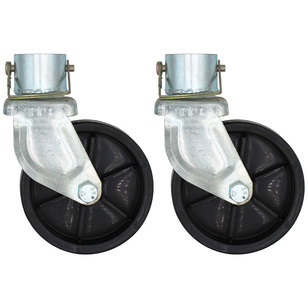 2 Pc Trailer Jack Swivel Caster Wheel 6 x 2 With Pin Boat Hitch Replacement