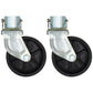 2 Pc 6" Trailer Jack Swivel Caster Wheel with Pin Boat Hitch Replacement