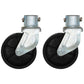 Qty 2: 6" Trailer Swirl Caster Wheel with Pin Fits Universal Products