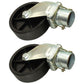 Two (2) 6" Trailer Swirl Jack Caster Wheels w/ Safety Pin 1200 lbs - Boat Hitch
