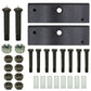Trailer Suspension Rebuild Kits 12" Slipper Spring Equalizers w/ Bushings Bolts