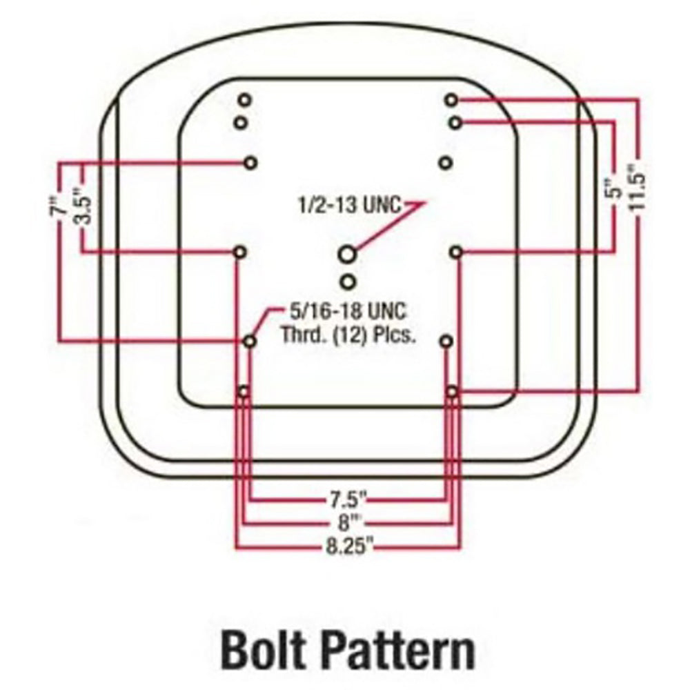 Michigan Style Universal Replacement Tractor Seat Fits Kubota Fits Ford