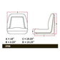 TM333GR Grey Universal Michigan Style Seat W/O Slide Track Fits John Deere